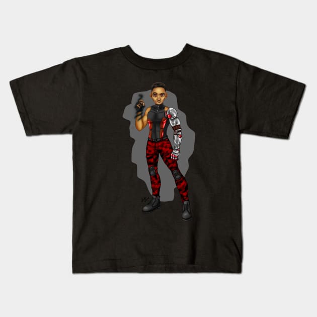 Shadow Snake Kids T-Shirt by Perezart99